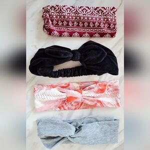 Set of Four Fabric Headbands